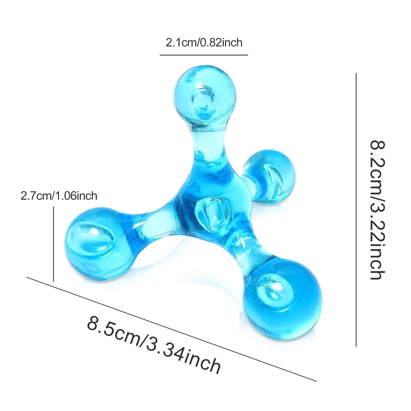 3Pcs Triggerpunkt Drücker Trigger Point Massagegerät für Rücke, Nacke, Hand,