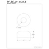 Kingston Brass PFLBELL1148 Made to Match 1-1/4-Inch Bell Flange, Brushed