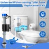 Saillong Universal Toilet Flusher Replacement Kit, Fill Valve, 2-Inch Flapper,