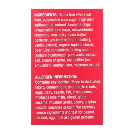 UD_Homefree Mini Hard & Soft Gluten-Free Chocolate Chip Cookies 5 oz Case of 6 Wafers in Box and Bag Packaging Sweet Taste