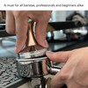 Crystal Ball Coffee Flat Tamper Stainless Steel Base Powder Hammer