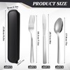 Lothee 20 Pack Travel Utensils with Case Reusable Stainless Steel