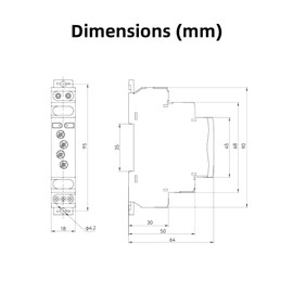 CNAODUN RT8-B1 Time Delay Relay HYCRT8-B1 AC220V Rotary Regulating Single Function Delay Disconnect Relay DIN Rail Mount Type