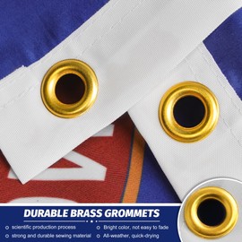 North Dakota State Flag - North Dakota flag 3X5ft outside/indoor,Double Sided Printed State Flags,North Dakota flags 3x5 outdoor made in usa ,North Dakota flag 3x5 outdoor,bright and strong long-term