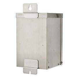 MarsLG 75-Watt Low Voltage Multi-Tap (12V/15V) Stainless Steel Landscape Lighting Transformer with Mechanical Rotary Timer, ETL-Listed, 3288-12V
