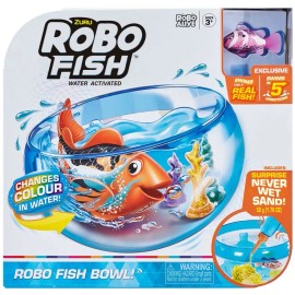 Zuru Toys Robo Alive Robo Fish Swim'n Fish Bowl Playset [Purple]