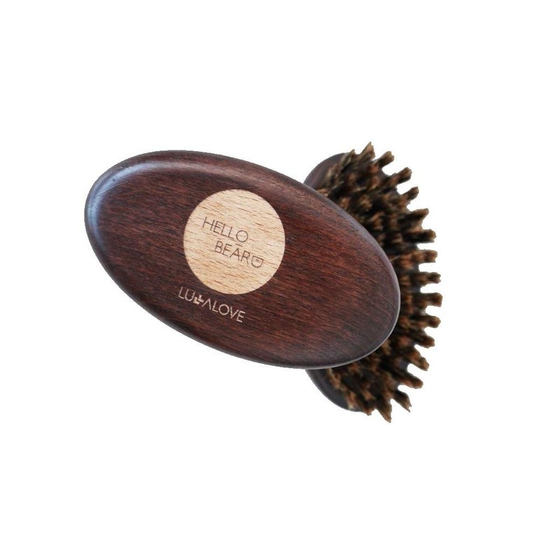 Hello Beard - Brush Beard - 100% Wild Boar Hair
