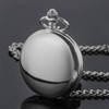 Alwesam Smooth Pocket Watch Moon Phase Calendar Roman Numerals Scale