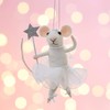 Sass & Belle Fairy Mouse with Star Wand Felt Hanging