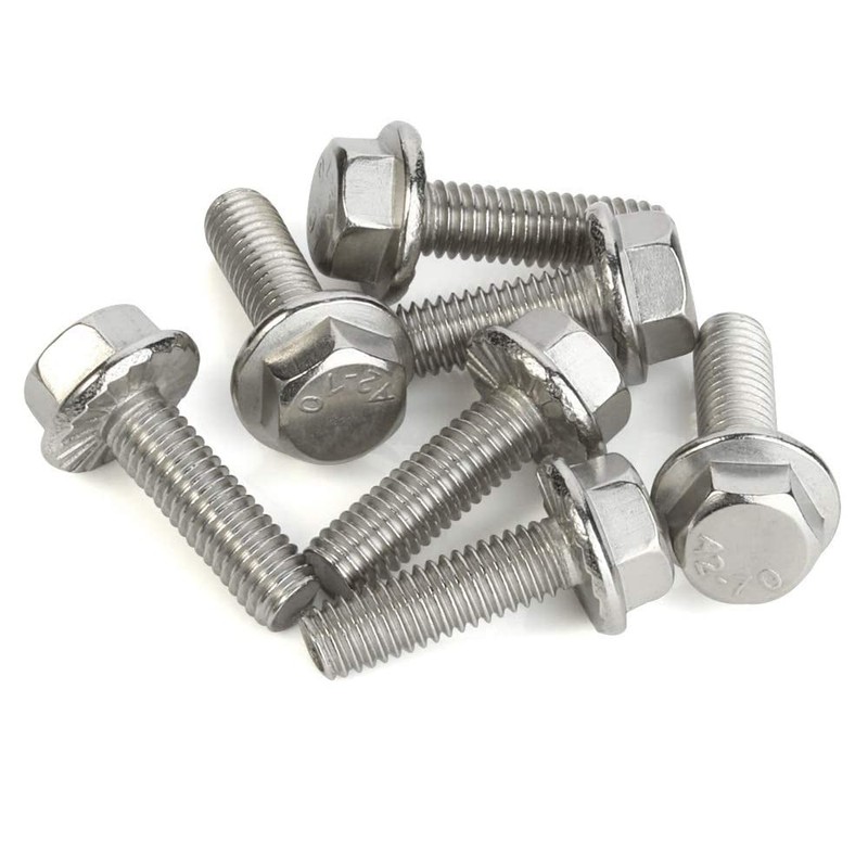 Mellewell M6 x 20mm Flanged Hex Head Bolts Flange Hexagon