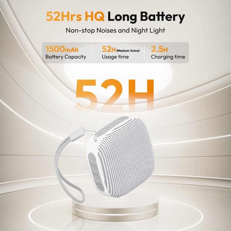 Portable Sound Machine for Travel, White Noise Sound Machine for