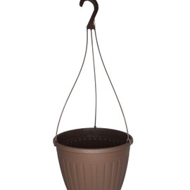 Landmark Plaics 10 inch Imperial Plastic Hanging Basket (Brown, 10)