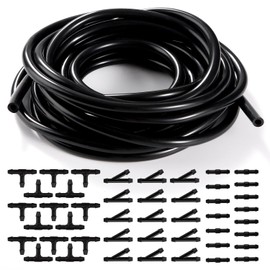 YIXISI 5 m Windscreen Washer Hose, Wiper Hose Repair Kit, Automotive Hose, Insulation Hose, Universal Windscreen Washer Hose with 45 Pieces Hose Connector