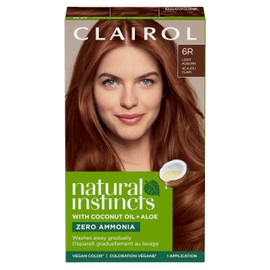 Clairol Clairol Natural Instincts Demi-Permanent Hair Dye, 6R Light Auburn Hair Color, Pack of 1
