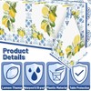 BeYumi 3 Packs Capri Lemon Theme Tablecloth Party Decoration Set