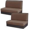 Gollense RV Dinette Cushion Covers, Stretch Jacquard Camper Bench Seat