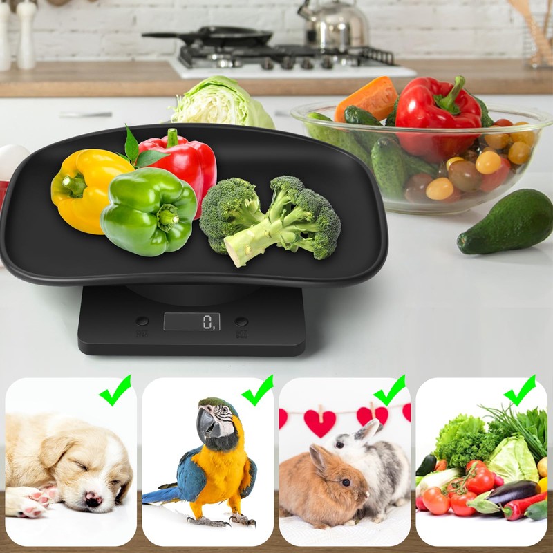 Absdefen Digital Pet Scale, Up to 33.1 lbs (15 kg),