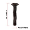 Henne Bery 3/4" Long 6-32 Thread, Oval Head Milled Slot