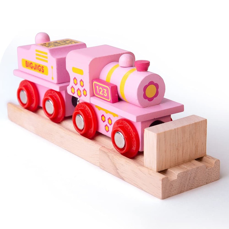 Bigjigs Rail Lokomotive Rosa Mit Tender