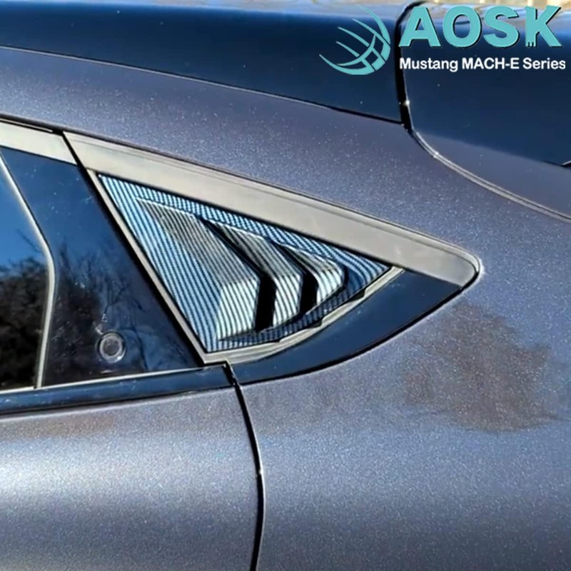 AOSKonology for Mach E Quarter Side Window Scoop Louvers Cover