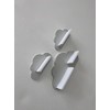 PsGreen Set of 3 Clouds Light Grey Suitable for Toniebox