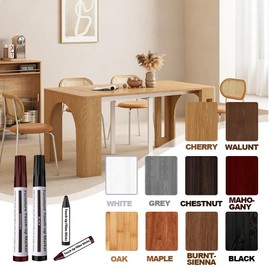 Flybunny Repair Pen Wooden Furniture Floor Scratch Repair Markes and Wax Sticks Set of 21 for Stains, Scratches, Wood Floors, Tables, Desks, Carpenters, Bedposts, Touch Ups, and Cover Ups