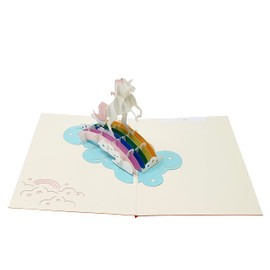Unicorn 3D Pop Up Card Birthday Graduation Valentine's Day Father's Day Anniversary Thank You Get Well All Occasions