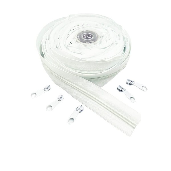 WKXFJJWZC 10 Metres (10.8 Yards) 5# Long Nylon Spiral Zipper