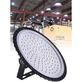Chunnuan UFO LED High Bay Lights 500W, Super Bright 50000LM, 6500K Daylight, Waterproof, LED High Bay Light for Factory Warehouse Workshop
