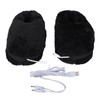 USB Heating Shoes Men Women Washable Outdoor Soft Plush Electric
