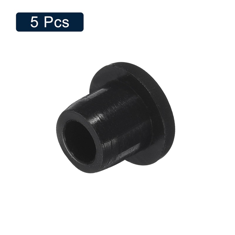 sourcing map 5 Pcs Black Plug Holes, Waterproof Rubber Button