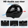 Motorcycle Bluetooth Modular Helmet, DOT Approved Dual Visor Full Face
