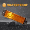 EVERESTHD 2PCS LED side marker light Amber Fairing Light Side