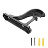 Tsnamay Curtain Rod Brackets Holders Wall Mount Brackets,Matte Black
