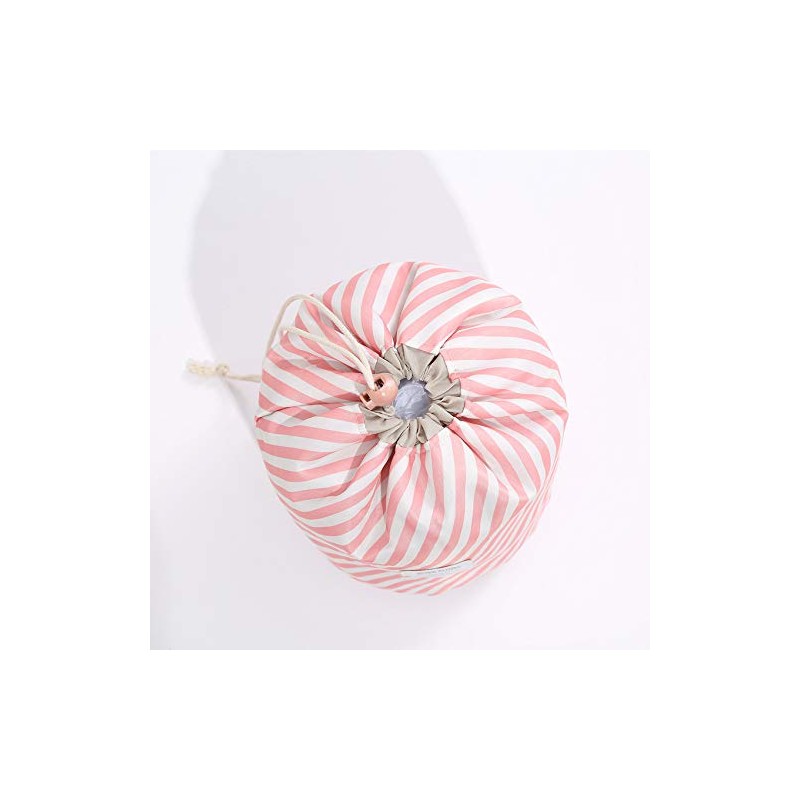 Makeup Bags for Women, Waterproof Round Travel Drawstring Make Up