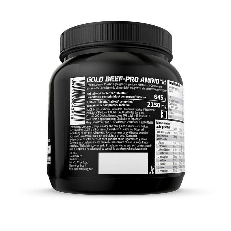 Olimp Sport Nutrition Gold Beef Pro Amino, 300 Tablets, Pack