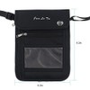 Number-One Neck Pouch Travel Wallet Passport Holder with RFID Blocking