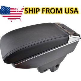 XUKEY For Honda Fit / Jazz US Black Armrest Car Styling Storage Box Compartment Tray