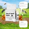 Lingtoolator aleo Beef Tallow Beeswax Lip Balm Hydrating Moisturizer, Natural