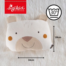 SIGIKID 39779 Cushion Bear Yellow for Girls and Boys from 0 to 36 Months