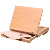 MEEDEN Table Sketch Box Easel -Portable Solid Beech Tabletop Wood