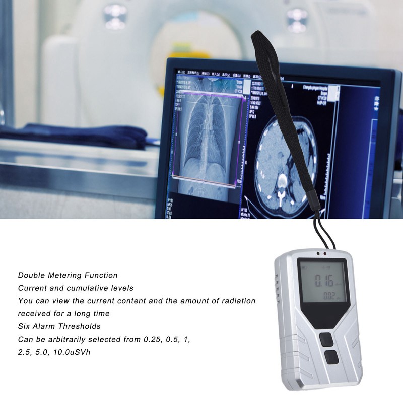 Nuclear Radiation Detector Digital Alarm Body Electromagnetic Radiation Geiger Counter