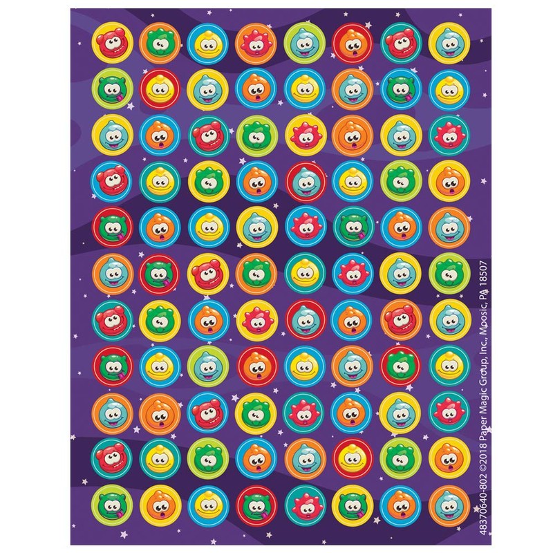 Eureka Space Themed Small Sticker Reward Chart for Kids, 736pcs,