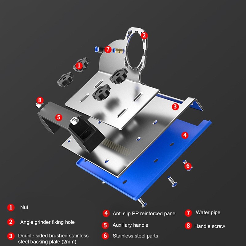 Angle Grinder Stand for Tiles, 45°Chamfer Cutting, Angle Grinder Stand,