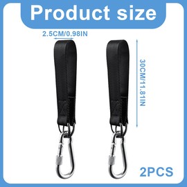 WUSJCOF Hammock Straps Swing Attachment Hammock Attachment with 2 Heavy Duty Carabiners and D-Rings Polyester Straps for Tree Swing Hanging Chair Set of 2