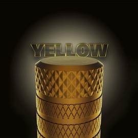 CKAuto Tire Valve Stem Caps, Yellow, 10 pcs/Pack, Anodized Aluminum Tire Cap Set, Corrosion Resistant, Universal Stem Covers for Cars Trucks Motorcycles SUVs and Bikes