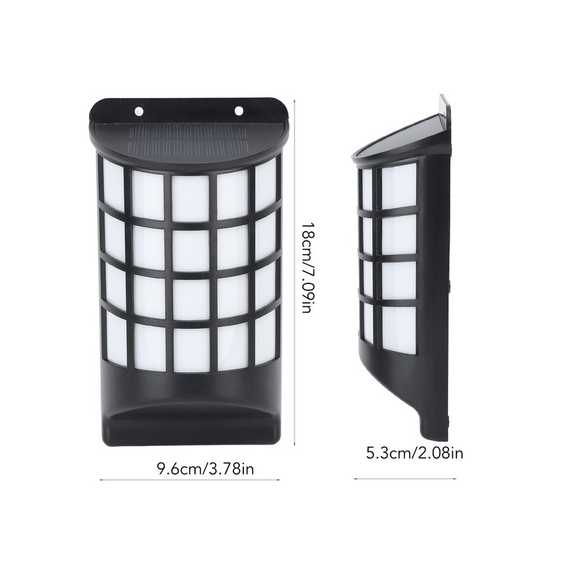 Solar Flame Wall Light Decorative LED Outdoor Wall Lamp IP65