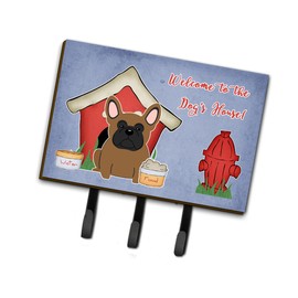 Caroline's Treasures BB2767TH68 Dog House Collection French Bulldog Brown Leash or Key Holder, Triple, Multicolor