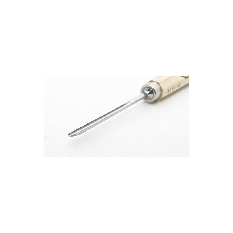 Kirschen 3210002 10 Cut Straight Chip Carving Tool with Handle,