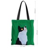 Kuciwa Original Calm Cat Side Profile Canvas Tote Bag｜13.78 ×